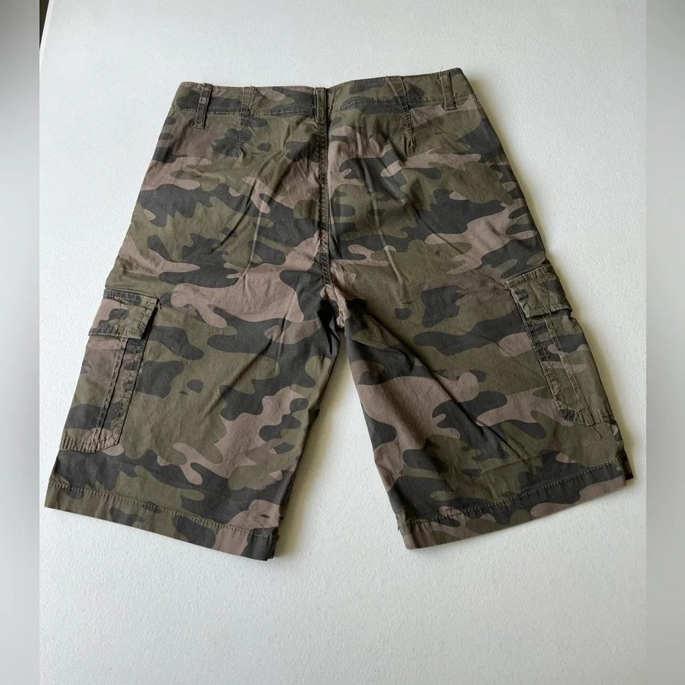 Lucky Brand cargo shorts camu kids 10-12